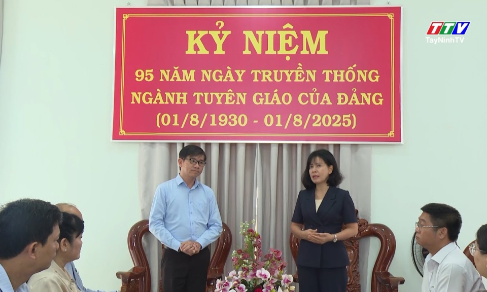 Báo và phát thanh, truyền hình Tây Ninh chúc mừng 95 năm Ngày truyền thống Ngành Tuyên giáo
