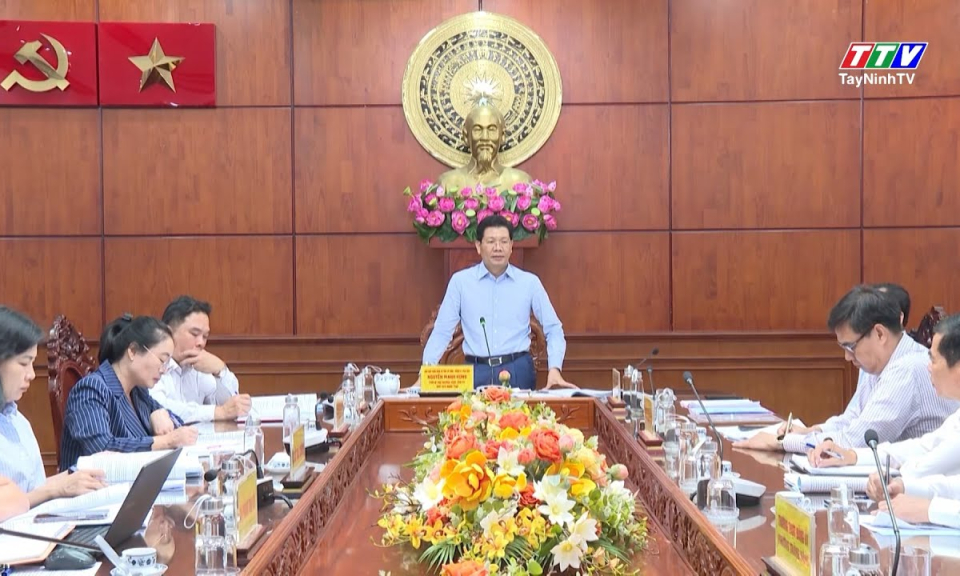 Phó Bí thư Thường trực Tỉnh uỷ Tây Ninh thông qua văn kiện Đức Lập và Trảng Bàng