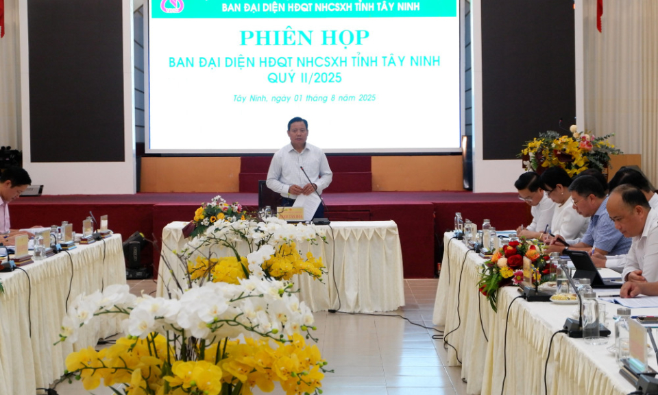 Ban đại diện Hội đồng Quản trị Ngân hàng Chính sách xã hội tỉnh Tây Ninh họp phiên đầu tiên, định hướng nhiều giải pháp quan trọng sau sáp nhập