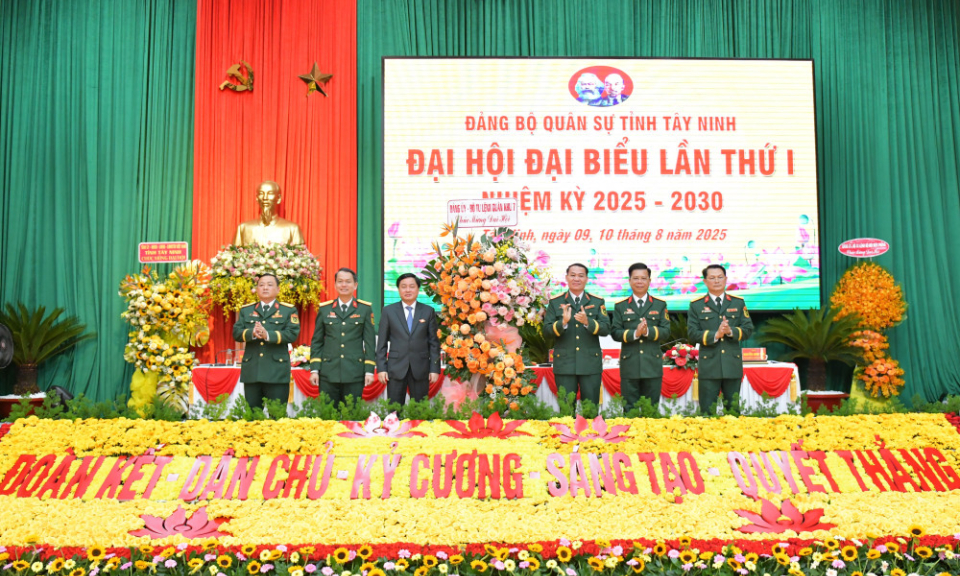 Đại hội đại biểu Đảng bộ Quân sự tỉnh nhiệm kỳ 2025-2030 thành công tốt đẹp