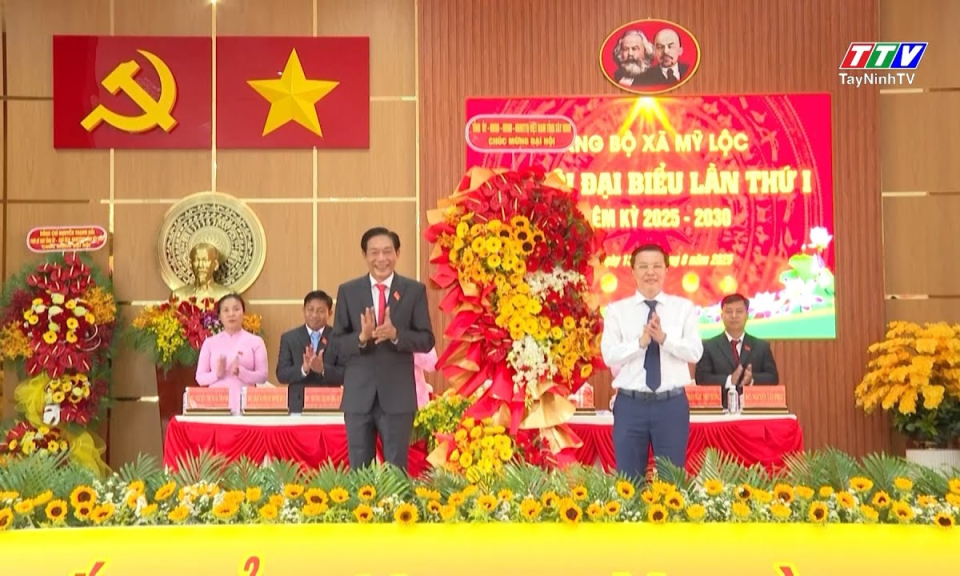 Bế mạc Đại hội đại biểu Đảng bộ xã Mỹ Lộc lần thứ I, nhiệm kỳ 2025-2030