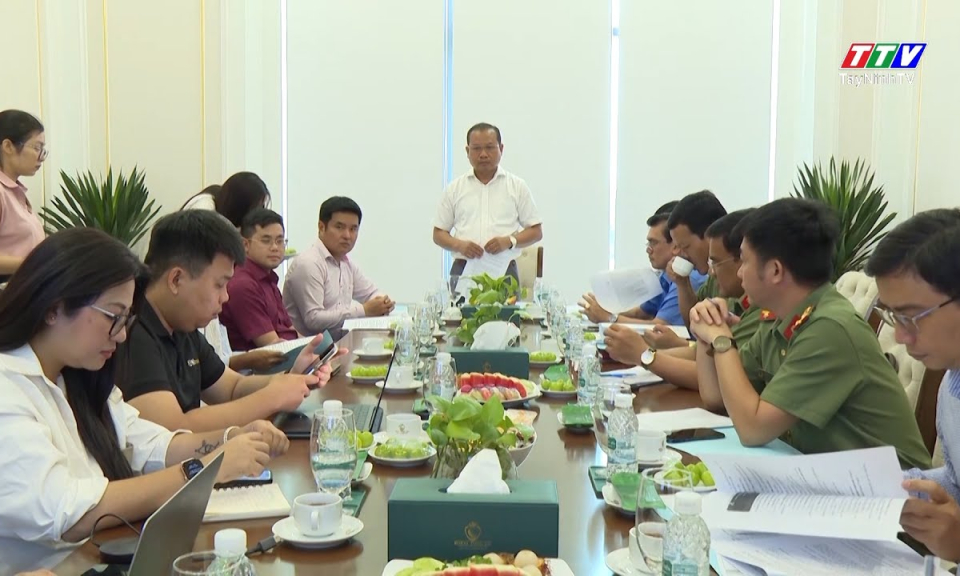 Rà soát công tác chuẩn bị Lễ khởi công Khu công nghiệp Bình Hòa Nam 1 