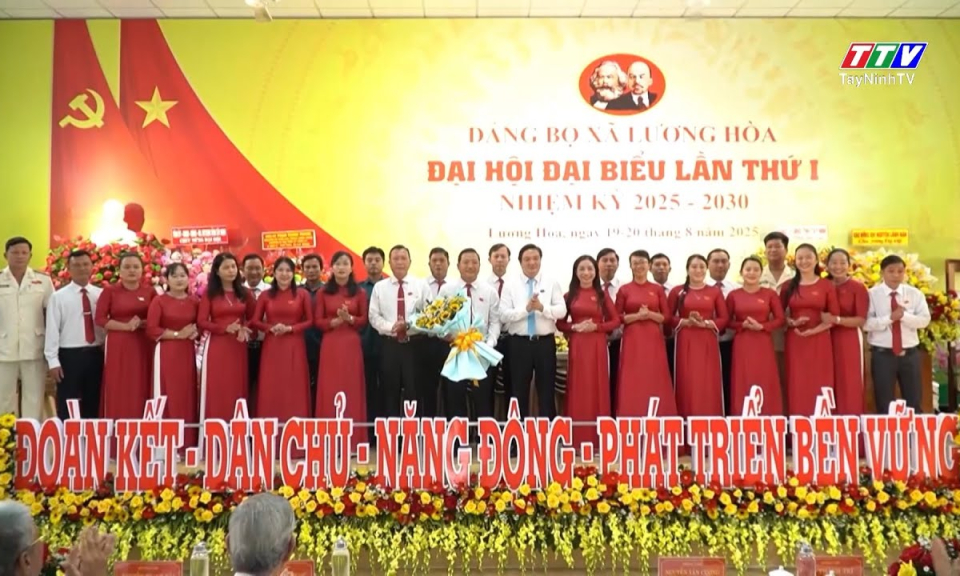 Bế mạc Đại hội đại biểu Đảng bộ xã Lương Hoà lần thứ I