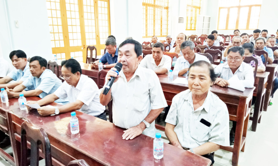 Tổ đại biểu HĐND tỉnh tiếp xúc cử tri phường Hòa Thành, xã Phước Chỉ