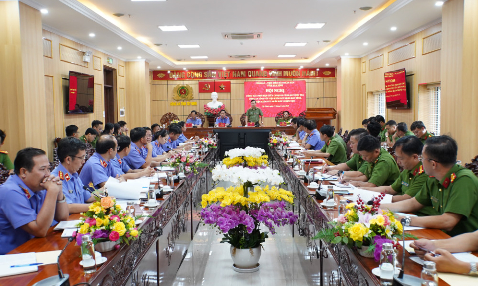 Phối hợp nâng cao chất lượng, hiệu quả công tác tiếp nhận, giải quyết nguồn tin về tội phạm và điều tra vụ án hình sự
