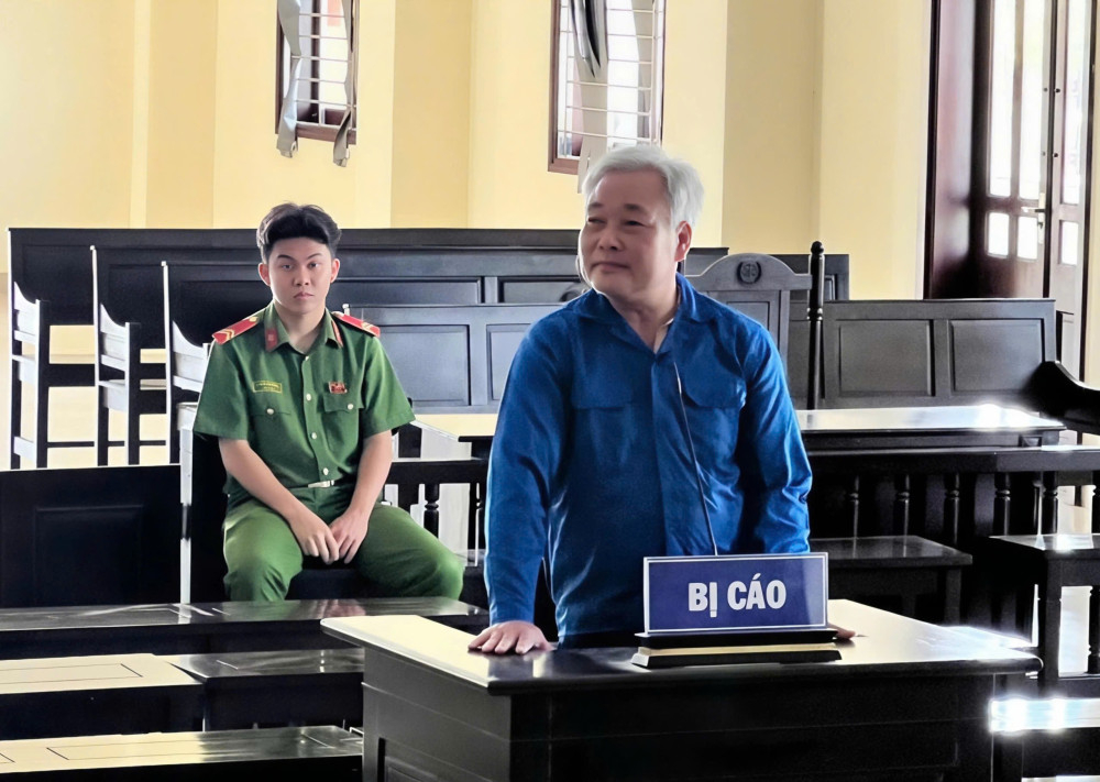 Bị cáo Phạm Văn Chí tại phiên tòa xét xử