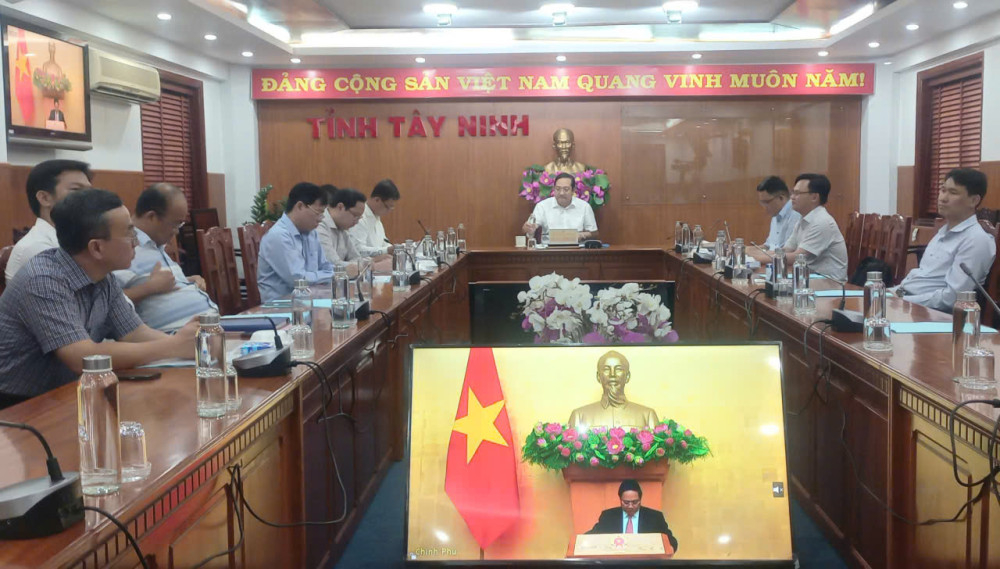 Đại biểu tham dự phiên họp tại điểm cầu Tây Ninh