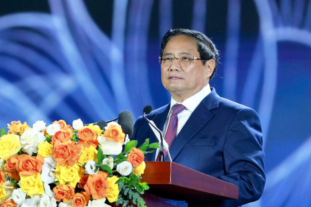 Thủ tướng Chính phủ Phạm Minh Chính phát biểu bế mạc (Ảnh: Chính phủ)