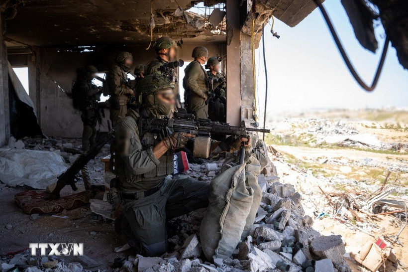 Binh sỹ Israel được triển khai tại Dải Gaza. (Ảnh: THX/TTXVN)