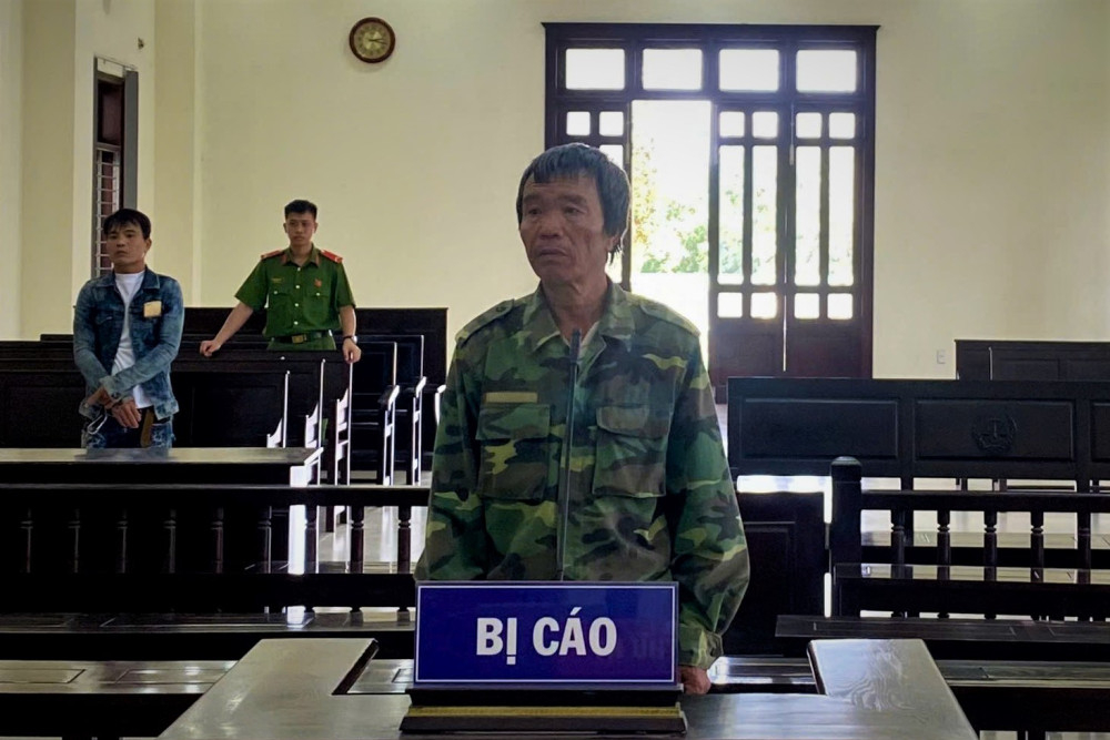 Bị cáo Nguyễn Văn Mạnh tại phiên tòa xét xử