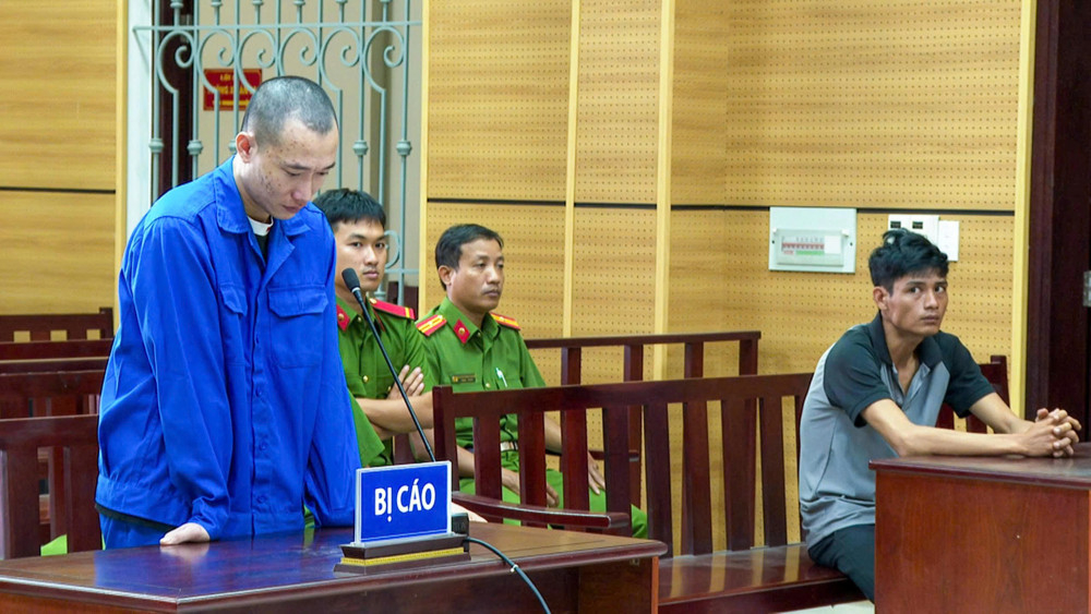 Bị cáo Trương Triệu Phú tại phiên toà 