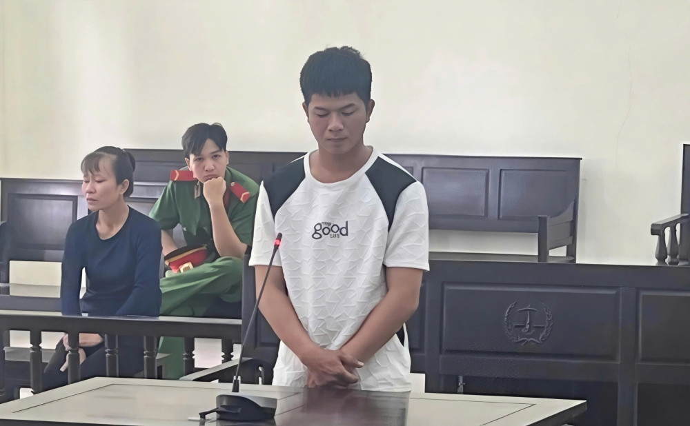 Nguyễn Trung Hiển tại phiên tòa xét xử
