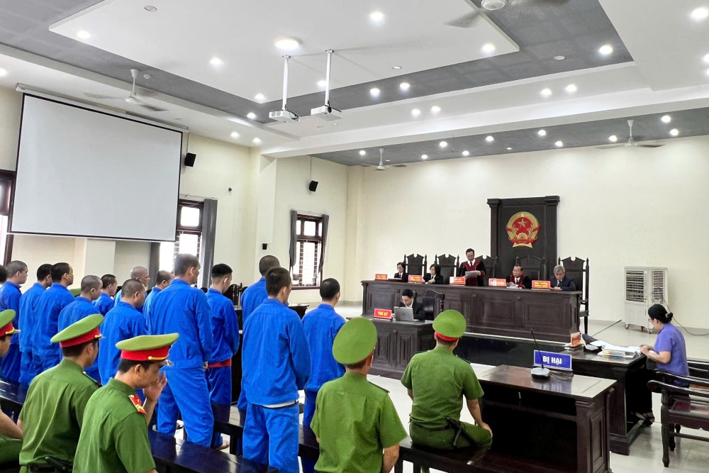 Hội đồng xét xử tuyên án đối với các bị cáo