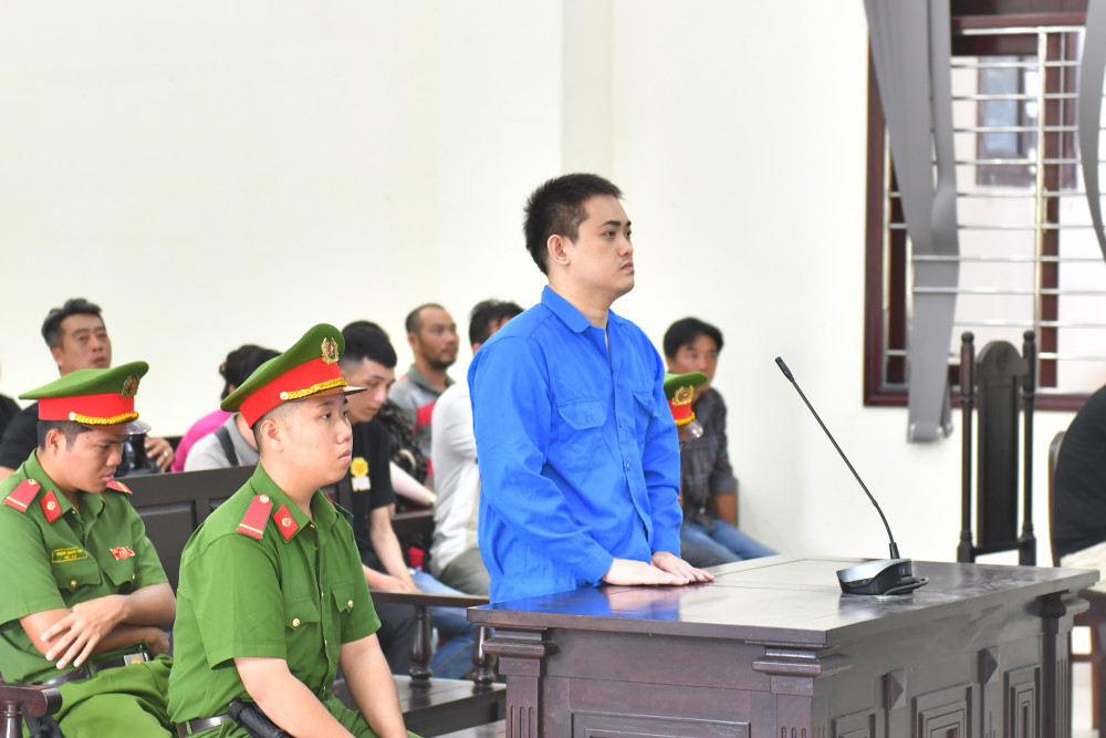 Bị cáo Nguyễn Đại Vỷ tại phiên tòa xét xử