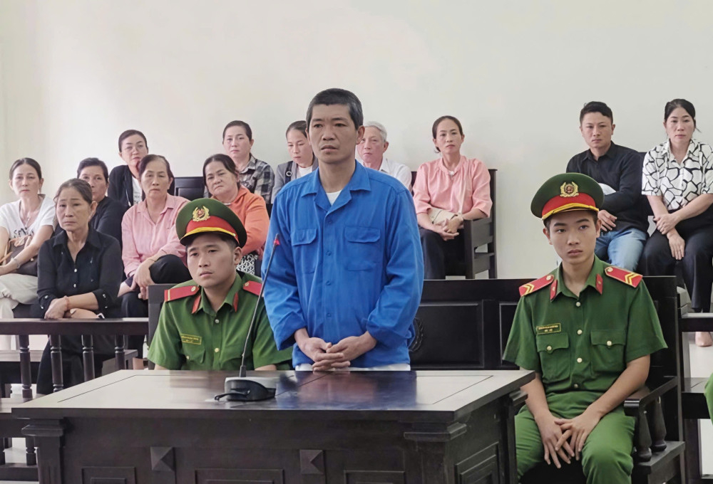 Bị cáo Lương Xuân Vũ tại phiên tòa xét xử