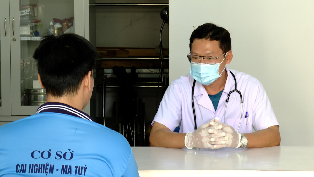 Các học viên được thường xuyên thăm khám sức khỏe, bảo đảm hiệu quả của quá trình cai nghiện