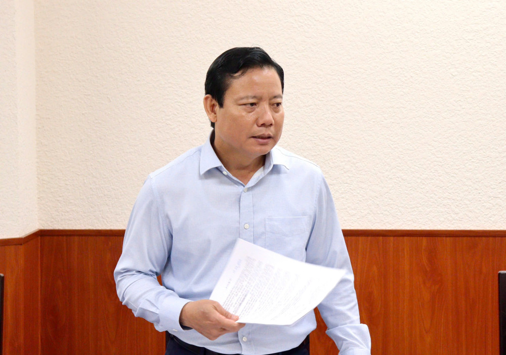 Phó Chủ tịch UBND tỉnh, Tổ trưởng Tổ giúp việc Phạm Tấn Hòa phát biểu chỉ đạo