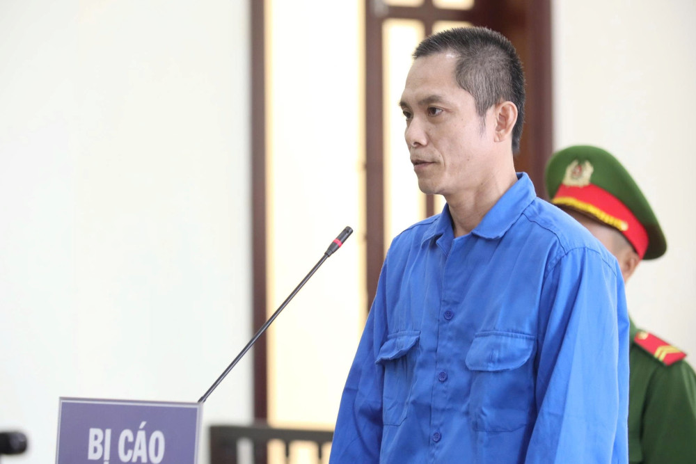 Bị cáo Phước tại phiên tòa xét xử