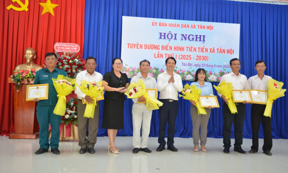 Xã Tân Hội: Tuyên dương điển hình tiên tiến lần thứ I, giai đoạn 2025-2030