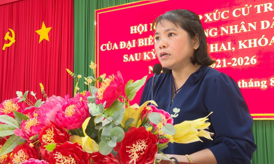 Đại biểu HĐND tỉnh Tây Ninh tiếp xúc cử tri xã Tầm Vu