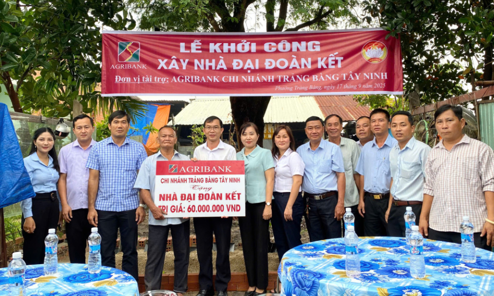 Phường Trảng Bàng khởi công xây dựng nhà Đại đoàn kết