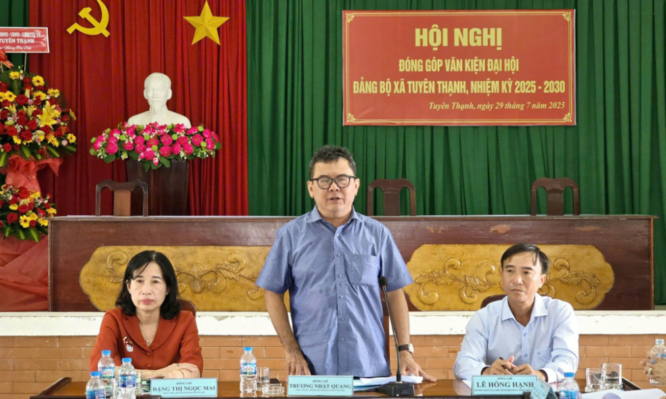 Thông qua văn kiện Đại hội Đảng bộ xã Tuyên Thạnh lần thứ I, nhiệm kỳ 2025-2030