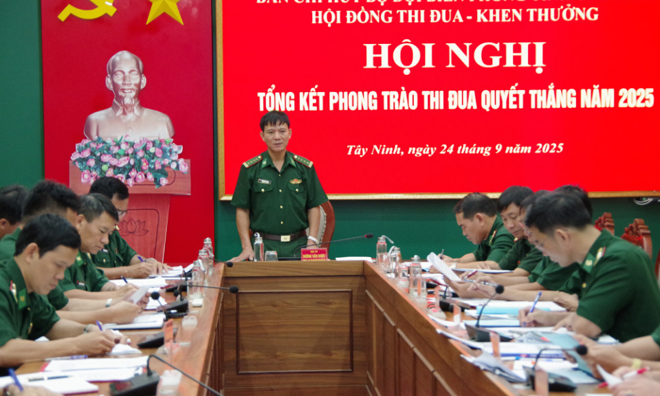 Bộ đội Biên phòng Tây Ninh tổng kết phong trào Thi đua Quyết thắng năm 2025