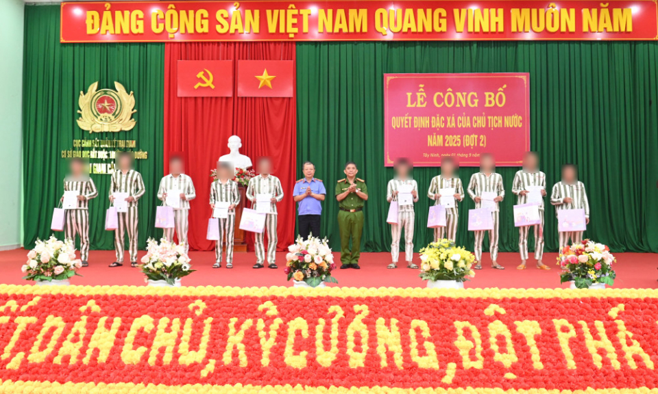 Trại giam Cây Cầy: Đặc xá 214 phạm nhân