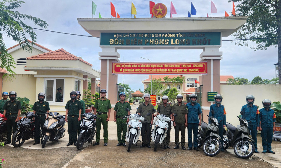 Đồn Biên phòng Long Khốt: Phối hợp hiệp đồng, giữ vững an ninh biên giới dịp Quốc khánh 02/9