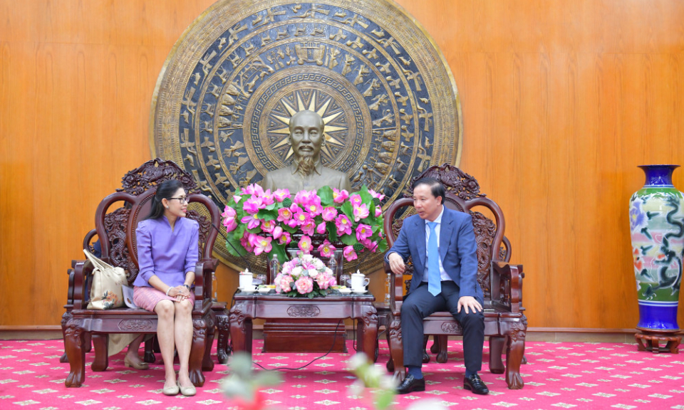 Đại sứ đặc mệnh toàn quyền Thái Lan tại Việt Nam chào xã giao lãnh đạo tỉnh