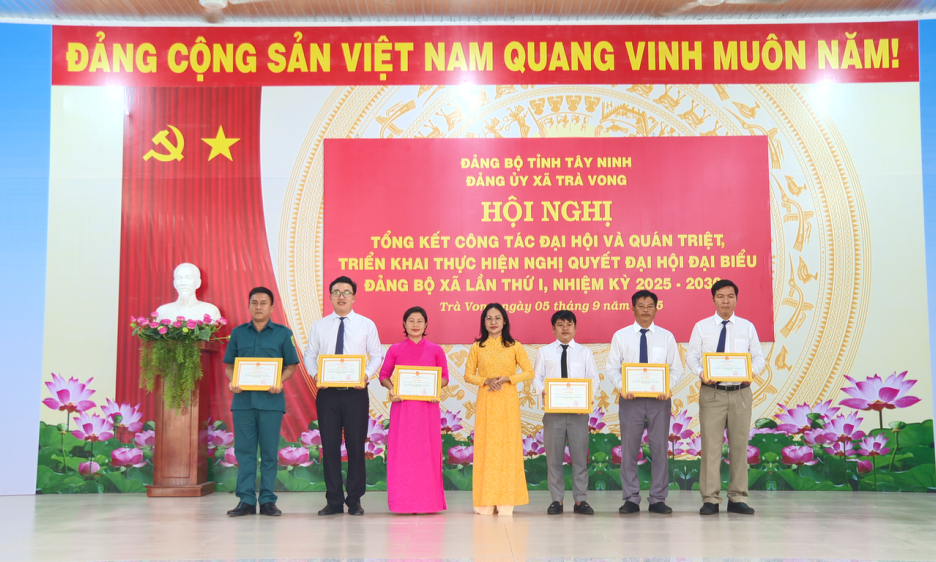 Xã Trà Vong tổng kết công tác Đại hội đại biểu Đảng bộ xã lần thứ I, nhiệm kỳ 2025-2030