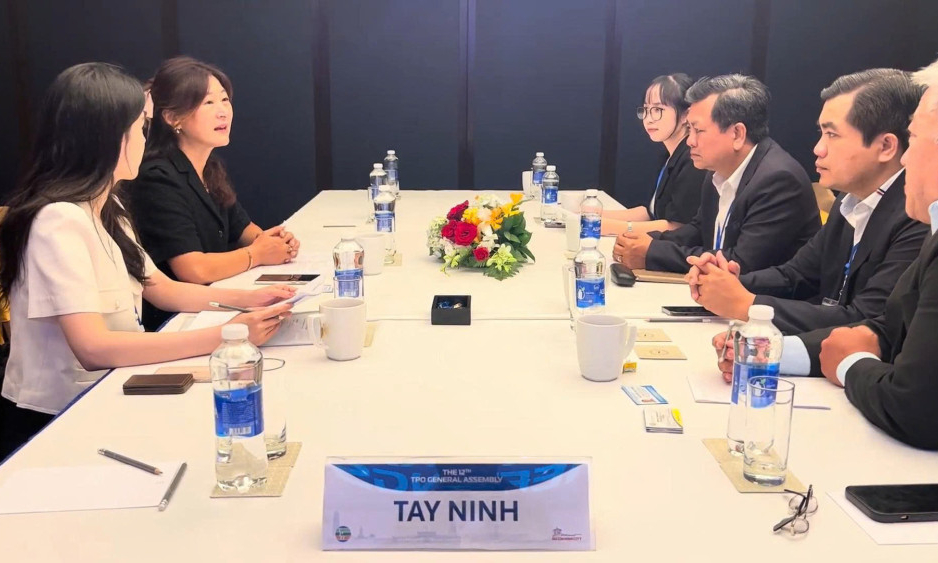 Tây Ninh gặp gỡ song phương với Tổng Thư ký TPO tại Đại hội đồng TPO lần thứ 12