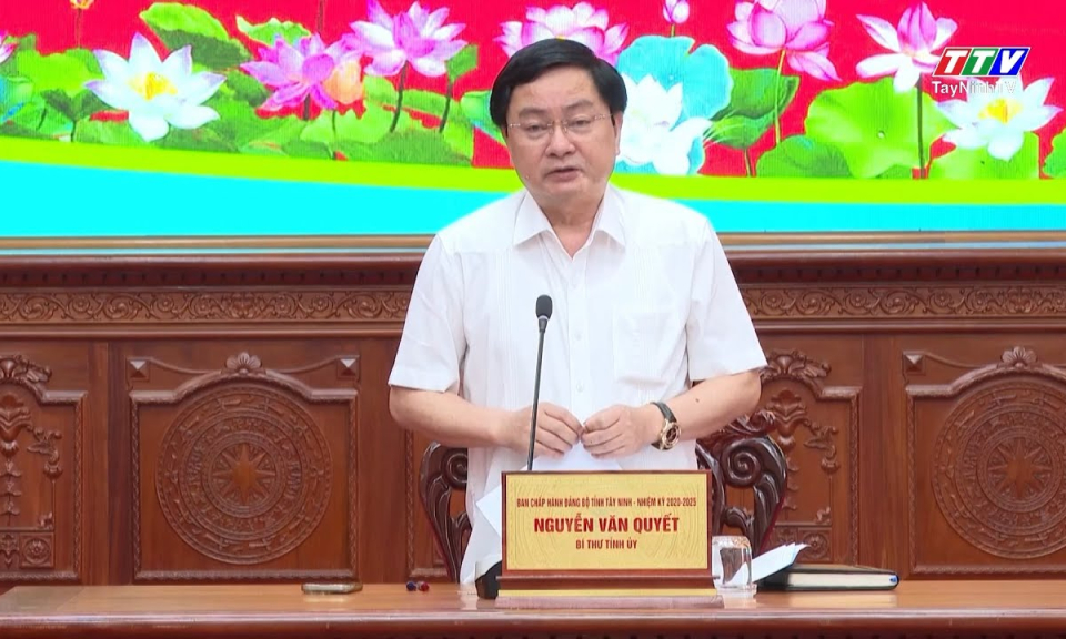 Bí thư Tỉnh ủy chủ trì họp bàn chiến lược phát triển kt - xh trong giai đoạn mới