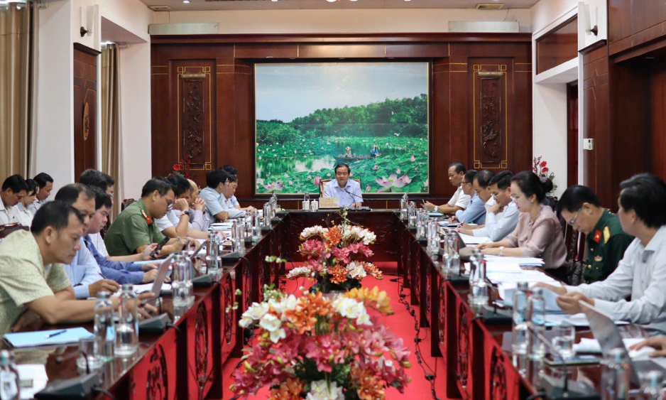 Lãnh đạo tỉnh làm việc với Ban Quản lý Khu kinh tế tỉnh về các dự án tại Khu kinh tế cửa khẩu Mộc Bài