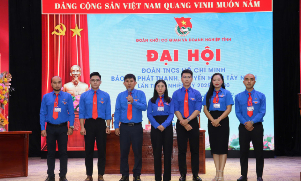 Anh Võ Ngọc Khang Nam giữ chức vụ Bí thư Đoàn cơ sở Báo và phát thanh, truyền hình Tây Ninh, nhiệm kỳ 2025-2030