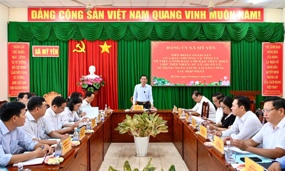 Giám sát việc sử dụng ngân sách tài sản công tại xã Mỹ Yên