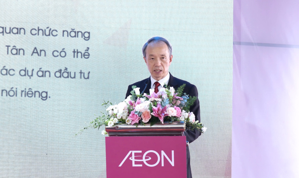 Tổng Lãnh sự Nhật Bản tại TP.HCM Ono Masuo phát biểu tại sự kiện khánh thành