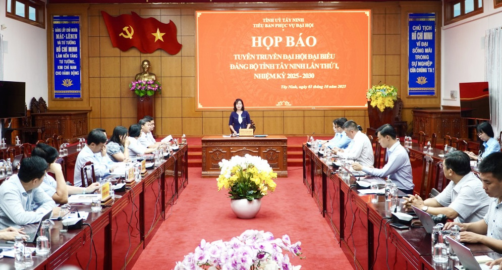 Tỉnh tổ chức họp báo tuyên truyền Đại hội Đại biểu Đảng bộ tỉnh lần thứ I