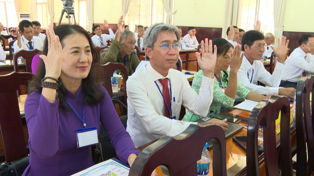 Đại hội biểu quyết thông qua Nghị quyết