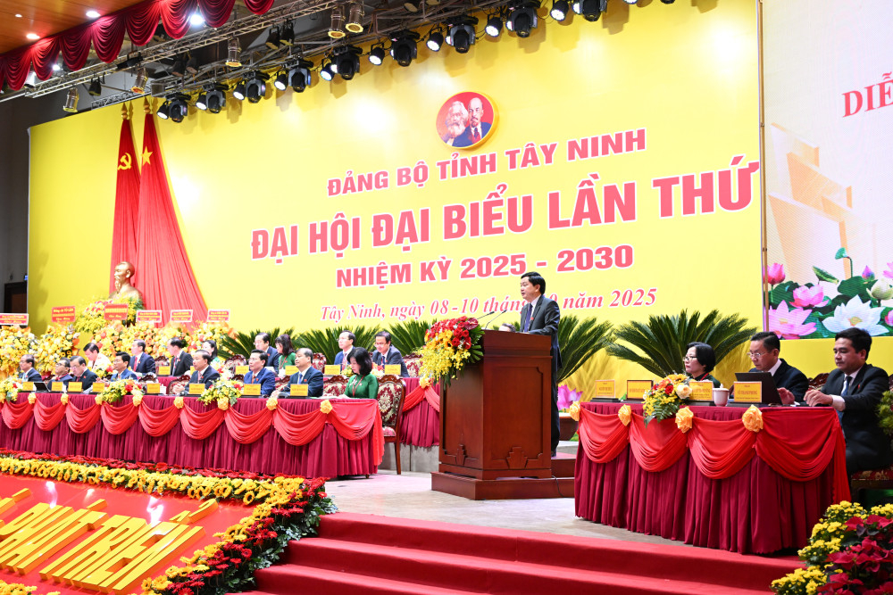 Bí thư Tỉnh ủy Nguyễn Văn Quyết khẳng định Đại hội sẽ là nền tảng cho tỉnh bước vào thời kỳ phát triển đột phá và bền vững