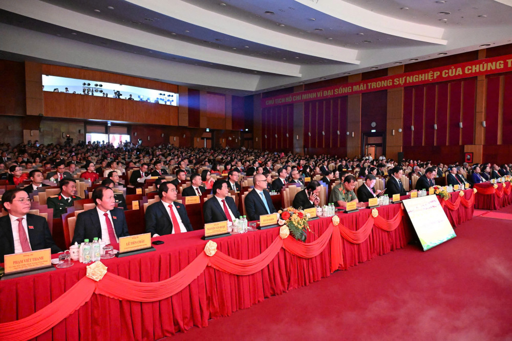 Đại biểu tham dự phiên bế mạc Đại hội đại biểu Đảng bộ tỉnh Tây Ninh lần thứ I, nhiệm kỳ 2025-2030