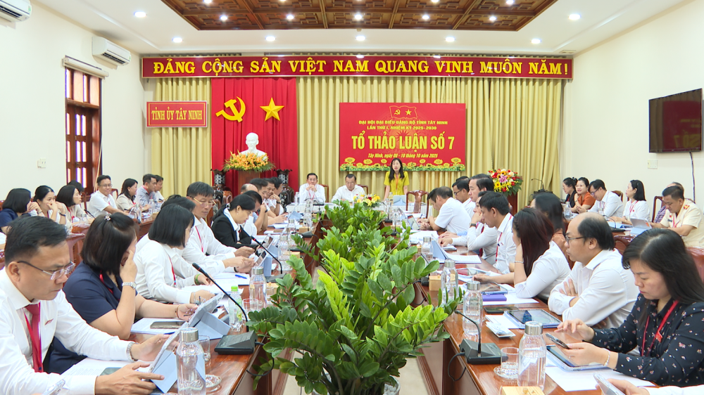 Không khí làm việc nghiêm túc, dân chủ và trách nhiệm cao tại Tổ thảo luận số 7