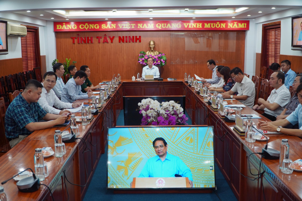 Đại biểu dự hội nghị tại điểm cầu Tây Ninh