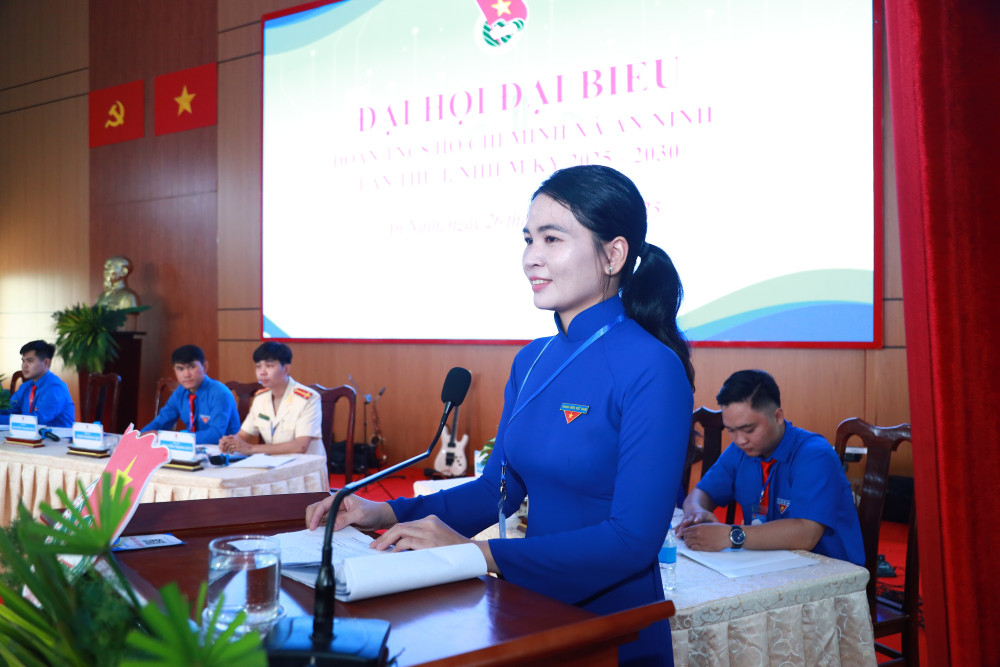 Chị Nguyễn Thanh Hoa giữ chức Bí thư Đoàn TNCS Hồ Chí Minh xã An Ninh, nhiệm kỳ 2025-2030