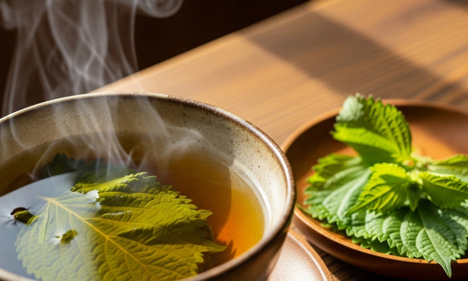 Nhiều lợi ích từ trà lá tía tô