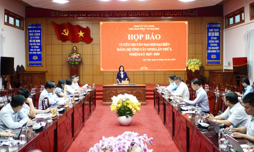 Tây Ninh sẽ ứng dụng trí tuệ nhân tạo (AI) trong Đại hội đại biểu Đảng bộ tỉnh