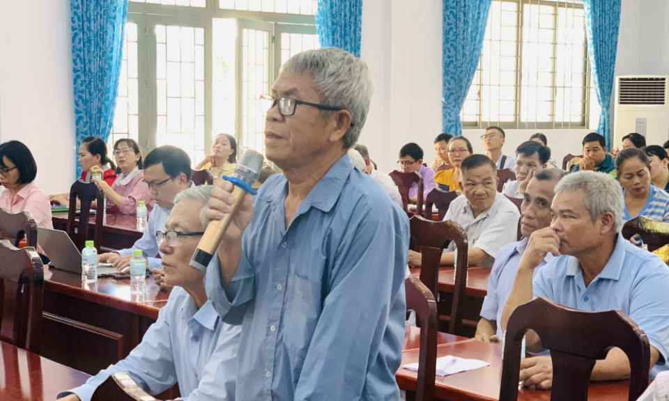 Đoàn Đại biểu Quốc hội tỉnh Tây Ninh tiếp xúc cử tri phường Bình Minh