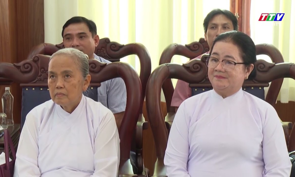 Lãnh đạo Tỉnh ủy tiếp Ban Thường trực Hội thánh Cao Đài Tiên Thiên