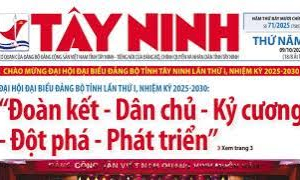 Mời độc giả đón đọc Báo Tây Ninh số 71/2025, phát hành ngày 09/10