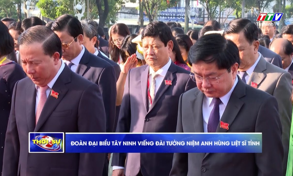 Đoàn đại biểu Tây Ninh viếng Đài Tưởng niệm Anh hùng liệt sĩ tỉnh